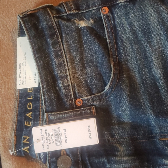 Men's American Eagle Ripped Skinny Jeans (New) - Picture 3 of 4
